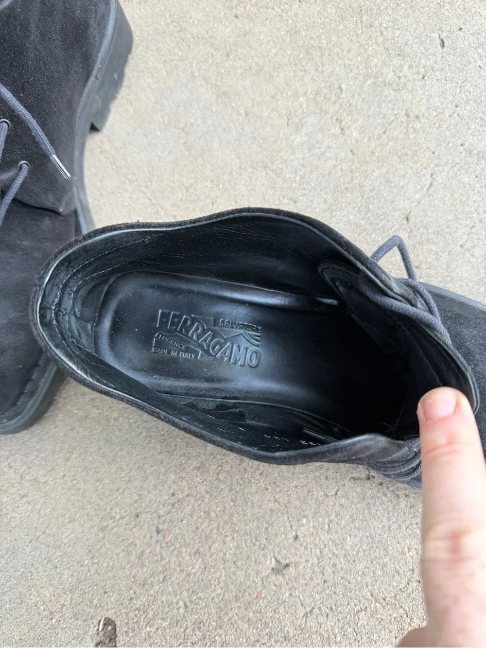Salvatore Ferragamo Men's Black Suede Chukka Boots